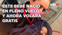 Este bebé nació en pleno vuelo y ahora volará gratis