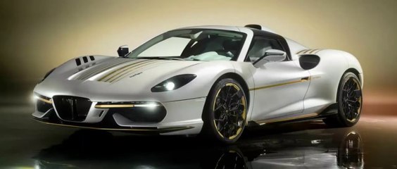 A Ferrari with Gold-Dipped Bodywork, New Touring Arese RH95 Vento D'Oro