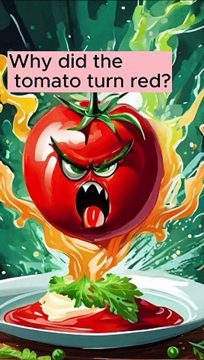 Office Jokes - Why did the tomato turn red? #officejokes #funnyshorts
