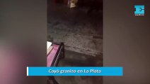 Cayó granizo en La Plata