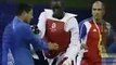 Cuban fighter attacking referee in Taekwondo Beijing Olympic