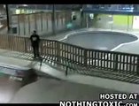 Skater Breaks Jaw Jumping Stairs