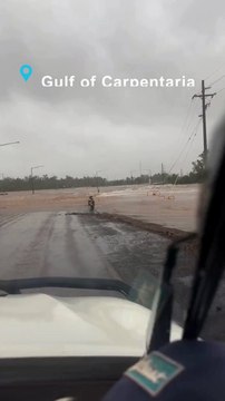 Cyclone Megan: Remote residents trapped as cyclone crosses coast