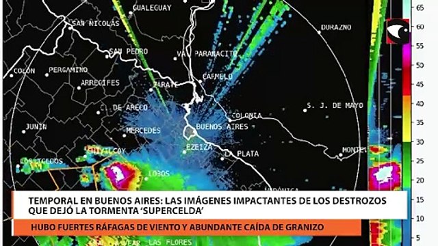Temporal en Buenos Aires las imágenes impactantes de los destrozos que dejó la tormenta ‘supercelda’