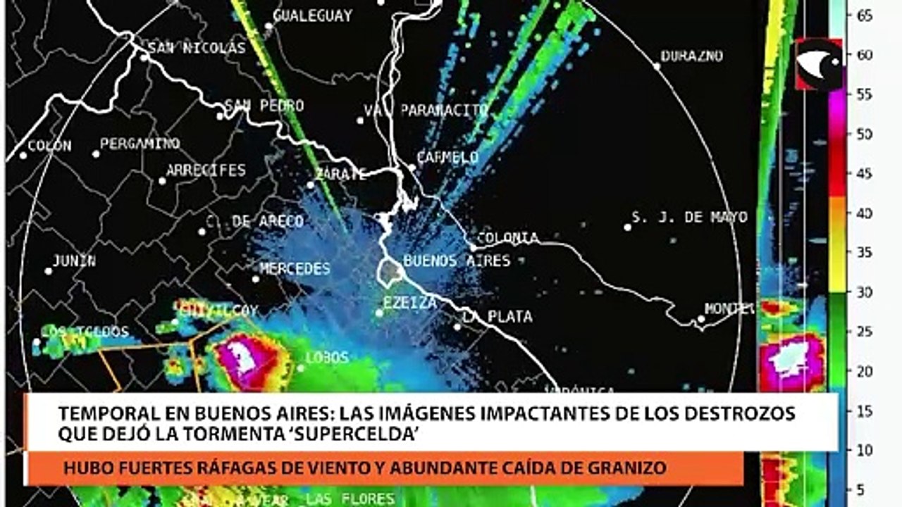 Temporal en Buenos Aires las imágenes impactantes de los destrozos que dejó la tormenta ‘supercelda’