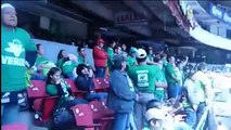 Acarreados de Peña Nieto aburridos en el Estadio Azteca para su cierre de su campaña