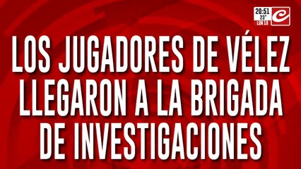 Los jugadores de Vélez llegaron a la brigada de investigaciones