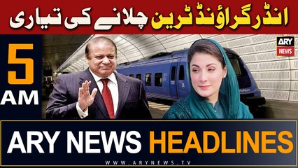 ARY News 5 AM Headlines 19th March 2024 | Under Ground Train Chalanay Ki Tayari