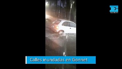 Calles inundadas en Gonnet