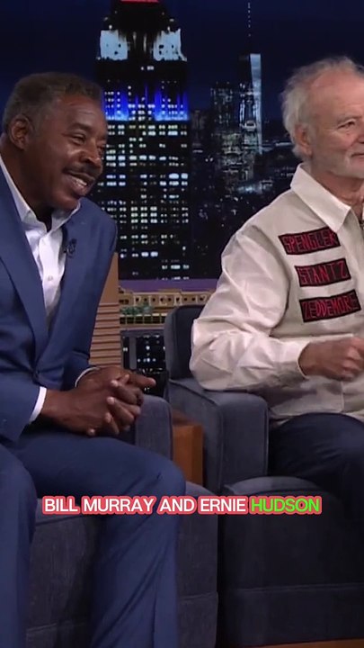 Bill Murray and Ernie Hudson Jam Out to Ghostbusters Theme on The Tonight Show
