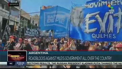 Roadblocks Against Milei's government all over the country