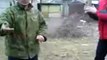 Russian Soldier Tests New Helmet