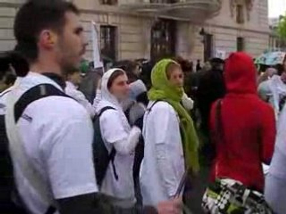 Marche blanche Ingrid Betancourt Paris 6 avril 2008