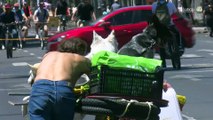 Poca afluencia de usuarios a la Vía Recreativa se registró este lunes de puente largo