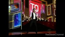 Lea Michele & Matthew Morrison performing at the 2010 Tony Awards