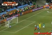 Los momentos cardiacos del juego México - Argentina  1-3 Mundial Sudáfrica 2010