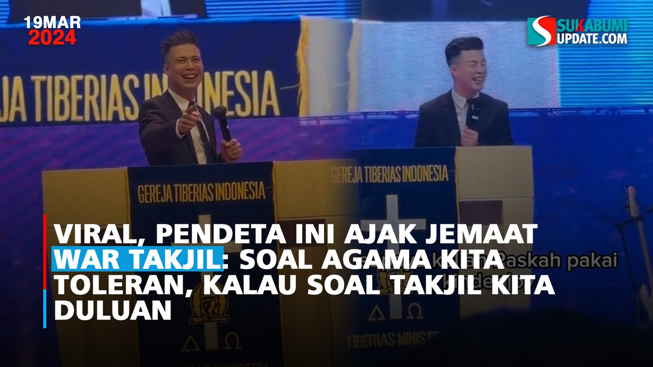 Viral, Pendeta Ini Ajak Jemaat War Takjil: Soal Agama Kita Toleran, Kalau Soal Takjil Kita duluan
