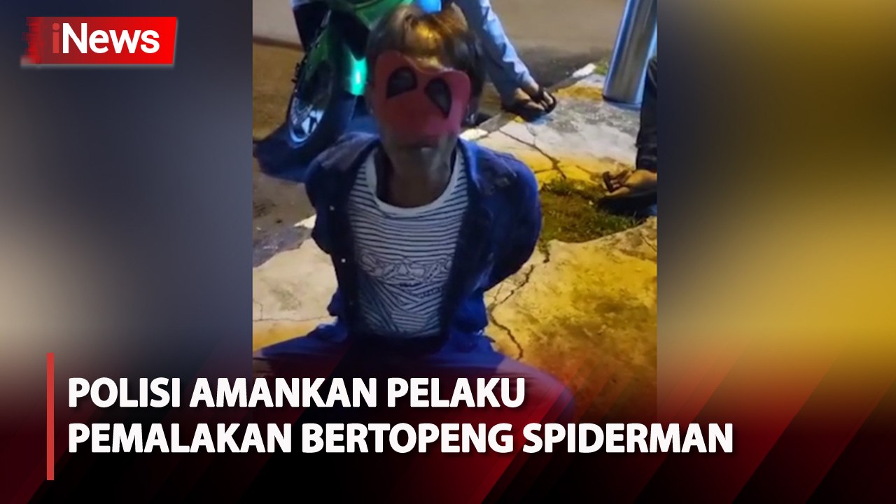 Pelaku Pemalakan di Palembang Ditangkap, Polisi Temukan Barang Bukti Topeng Spiderman dan Pisau