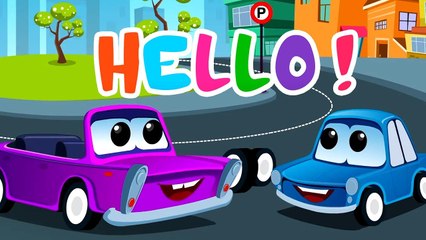 The Hello Song, Zeek And Friends Car Cartoon Videos by Kids Tv Channel