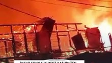 Kebakaran di Pasar Sungai Kunyit Kabupaten Mempawah Kalimantan Barat