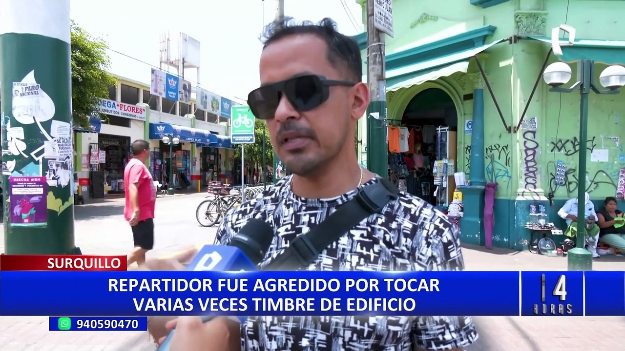 Surquillo: repartidores protestan tras salvaje golpiza a uno de sus compañeros