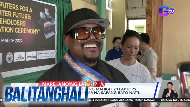Apl.de.Ap, nag-donate ng mahigit 20 laptops sa kaniyang alma mater na Sapang Bato Nat'l High School | BT
