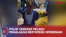 Polrestabes Palembang Tangkap Pelaku Pemalakan Bertopeng Spiderman