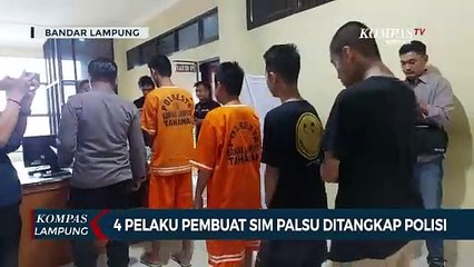 4 Pelaku Pembuat dan Penjual SIM Palsu Ditangkap Polisi