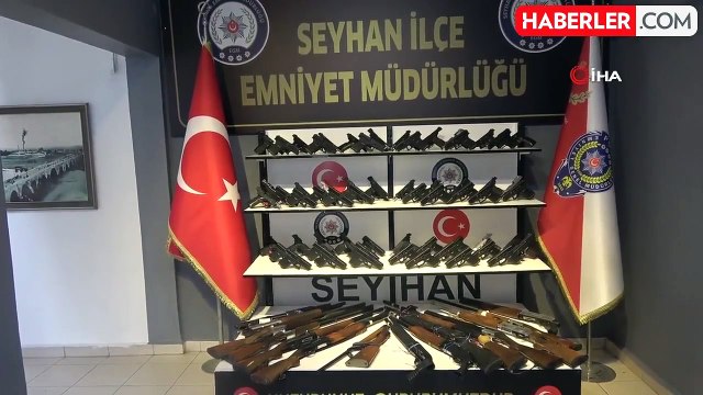Seyhan polisi 80 ruhsatsız silah ele geçirdi