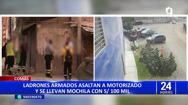Comas: a balazos roban 100 mil soles a trabajador al interior de su empresa