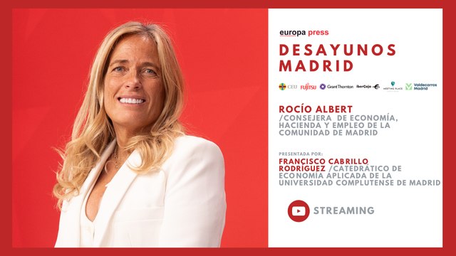 Desayuno Madrid con Rocío Albert, Consejera de Economía, Hacienda y Empleo de la Comunidad de Madrid