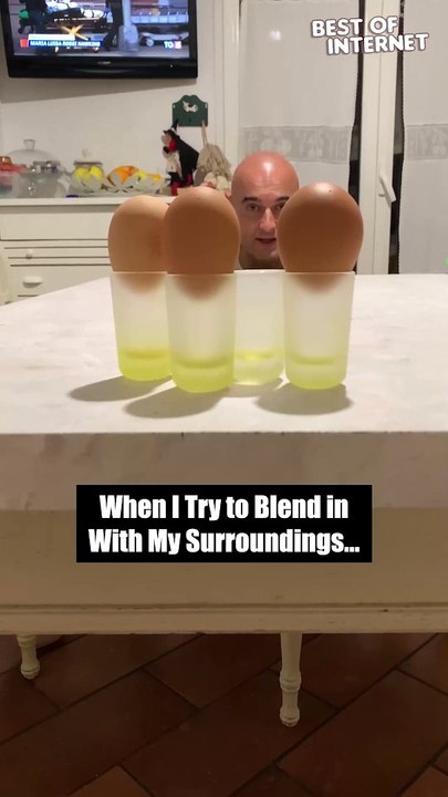 Heartwarming Surprise | Dad Hides Among Eggs in Epic Challenge! 
