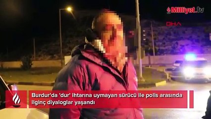 Sürücüyle polisler arasında ilginç anlar! 'Eşi, hamile onun yanına gidiyoruz'