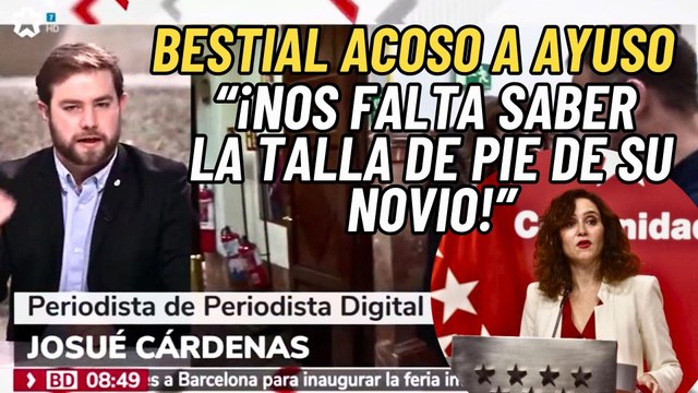 Los dos minutazos de Josué Cárdenas en Telemadrid contra la izquierda que acosa a Ayuso