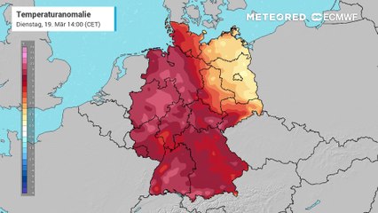 Aktuell ist es in Deutschland viel zu warm! Die Höchstwerte erreichen in dieser Woche bis zu 20°C!