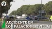 Seis muertos, dos de ellos guardias civiles, tras saltarse un camión un control en Los Palacios (Sevilla)