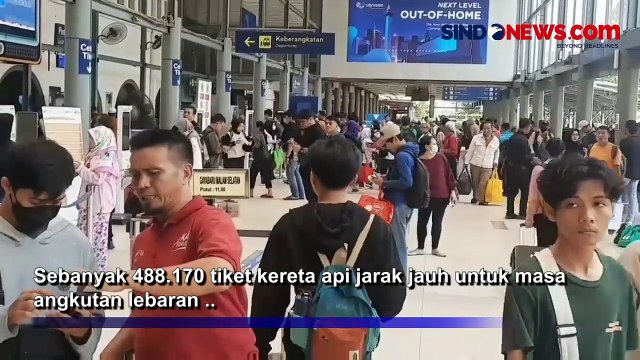 PT KAI Daop 1 Jakarta Sebut 50 Persen Tiket Kereta Api Angkutan Lebaran Ludes Terjual