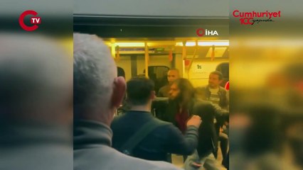 İzmir metrosunda dehşet anları... Kapıları tekmeleyip makinisti dövmeye kalktılar!