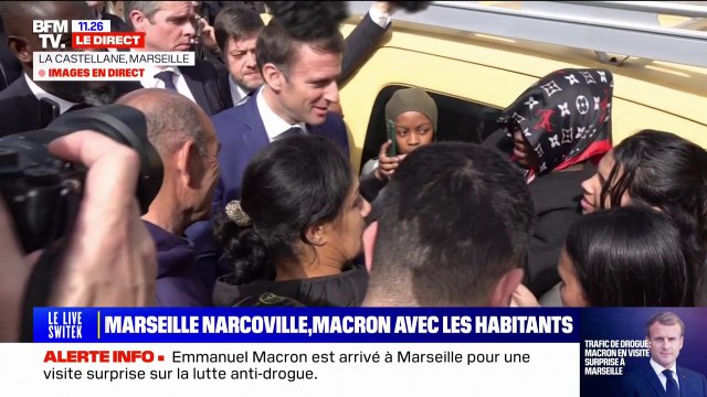 Le but, c'est de détruire les réseaux et les trafiquants : Emmanuel Macron répond à une habitante du quartier de La Castellane sur le trafic de drogue à Marseille