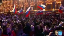 Poutine réélu : discours du président russe acclamé par la foule