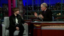 Justin Bieber en el Show de David Letterman