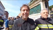 Vigili del fuoco, la mobilitazione a Livorno: 