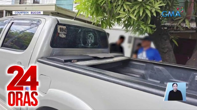 Sasakyan ni BuCor Chief Gregorio Catapang Jr. na gamit ni Deputy Dir. Gen. for Admin Al Perreras, tinambangan | 24 Oras