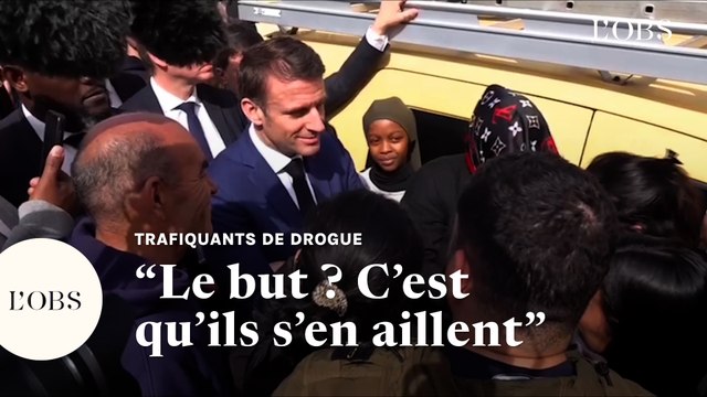Macron à Marseille : Le but ? C'est que les trafiquants de drogue s'en aillent
