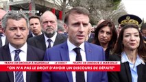 Emmanuel Macron : «Rien ne justifie de brûler un commissariat»