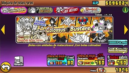 TIRADAS EN Colossus Busters y me tocan DOS MEGARRAROS - THE BATTLE CATS