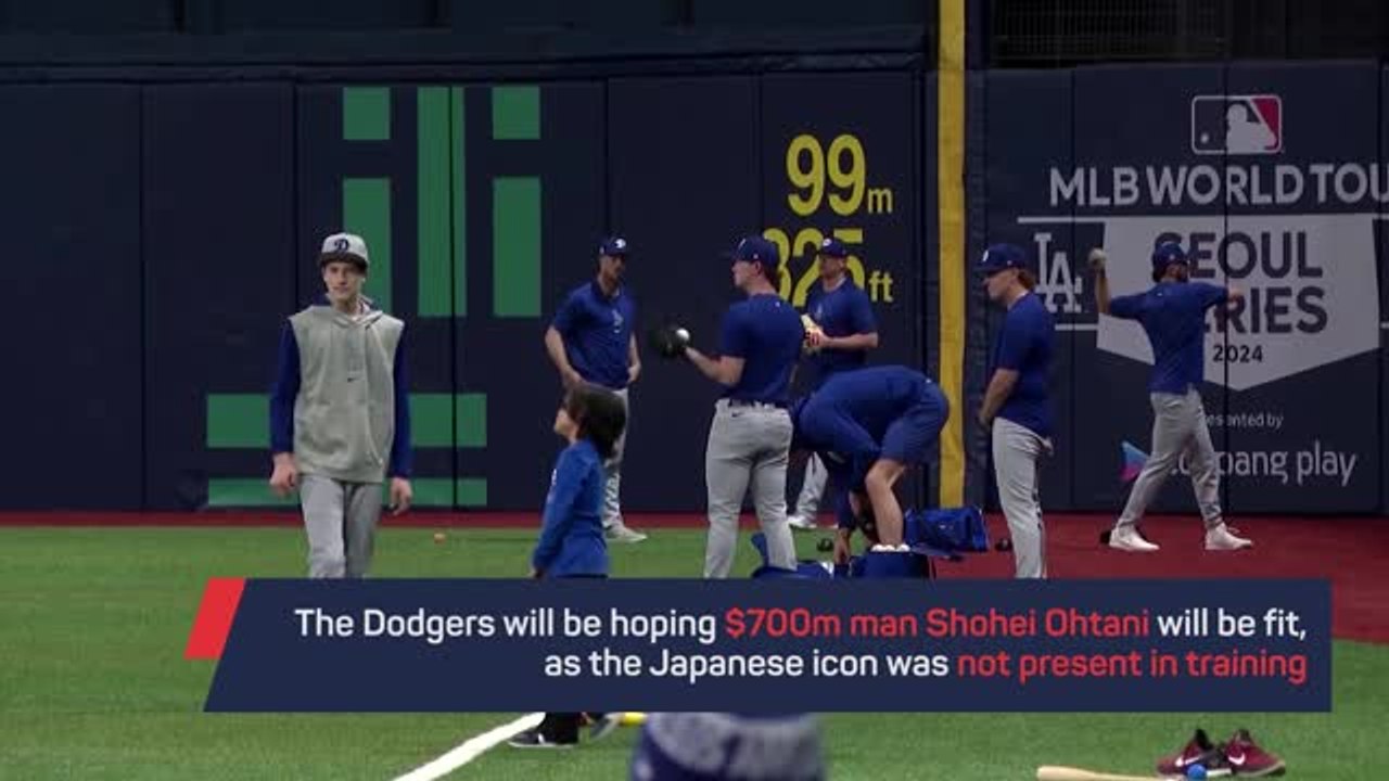 No Ohtani as Dodgers and Padres train ahead of Seoul Series opener