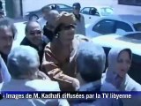 TV libia mostró imágenes de Gadafi en una escuela