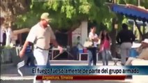 Comando armado ataca comandancia, casas y comercios en Angostura, Sinaloa
