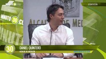Daniel Quintero le propone a Andree Uribe, secretaria de Salud, que sea alcaldesa de Medellín